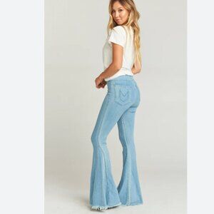 Show me your mumu Berkeley Bells light wash flare jeans